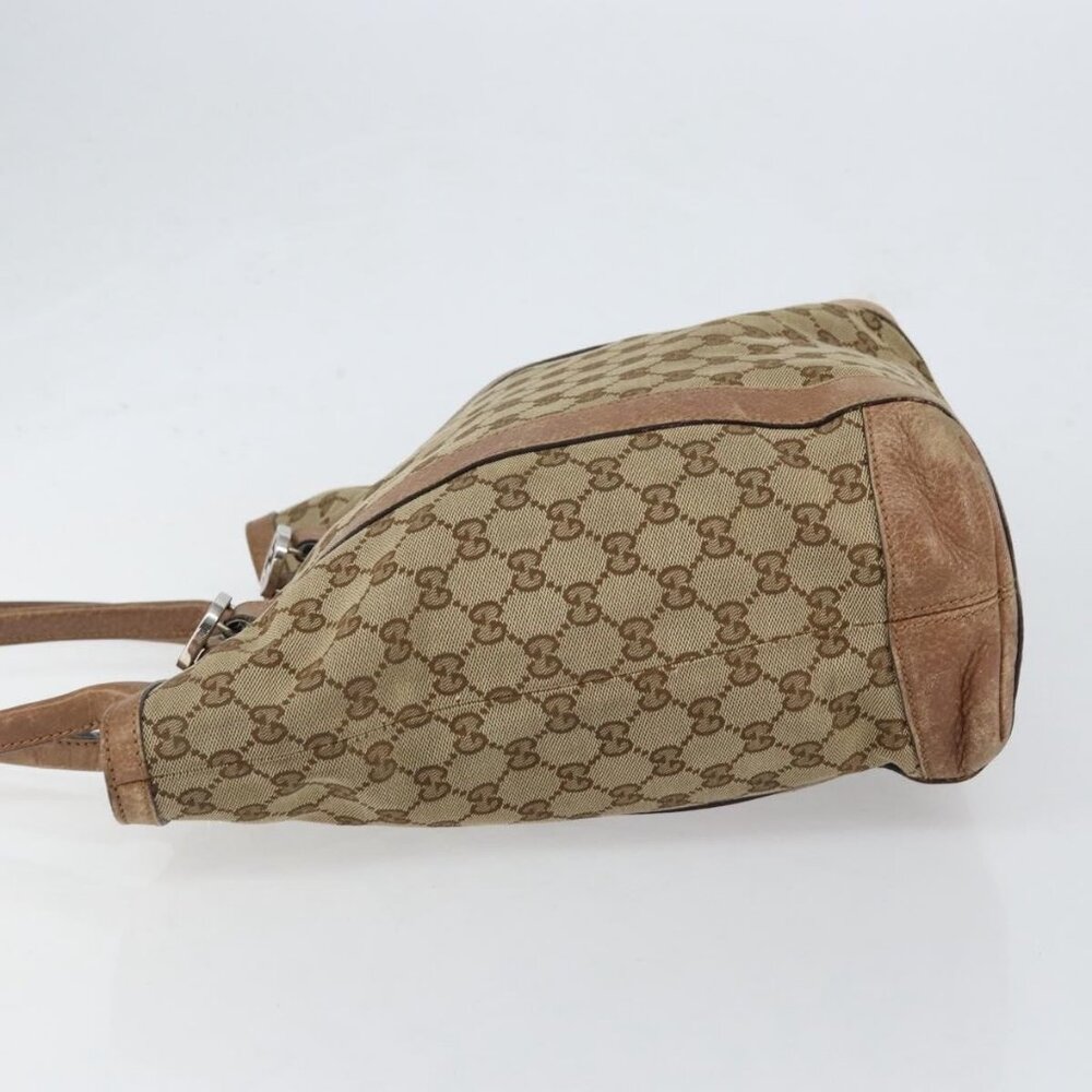 GUCCI GG Canvas Miss GG Tote Bag Beige Silver 342591 Auth 154584 - Picture 4 of 16